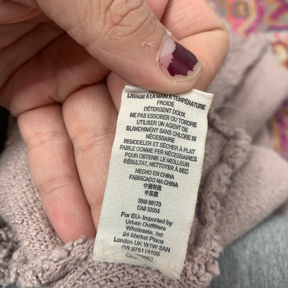 Free People Popcorn Sweater Large Blush - Picture 8 of 9